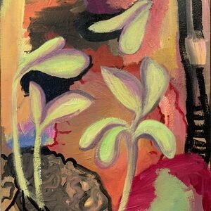 Abstract Botanical Art Painting